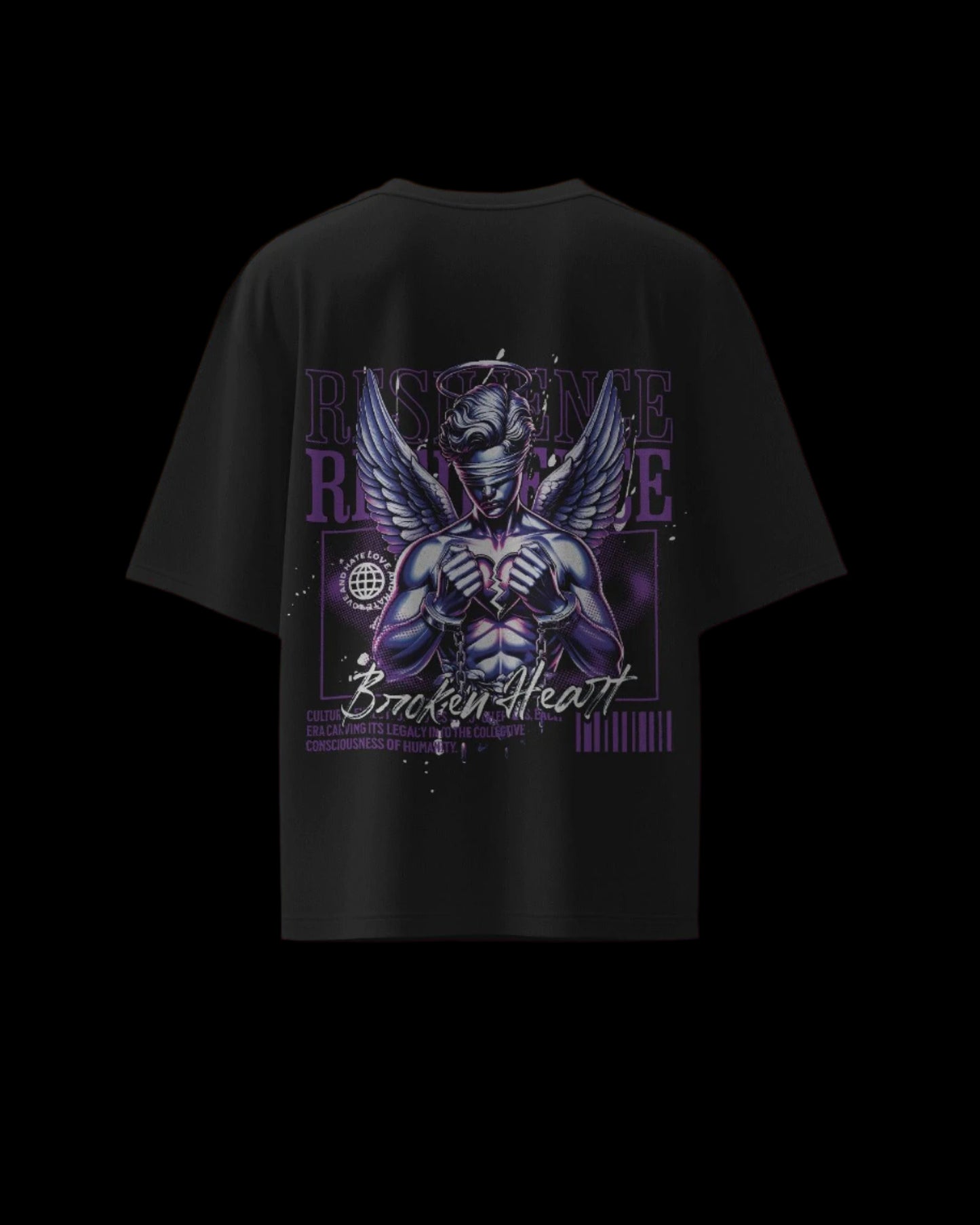 Broken Heart - Regular or Oversized Fit T-Shirt - Jaykaystreetwear