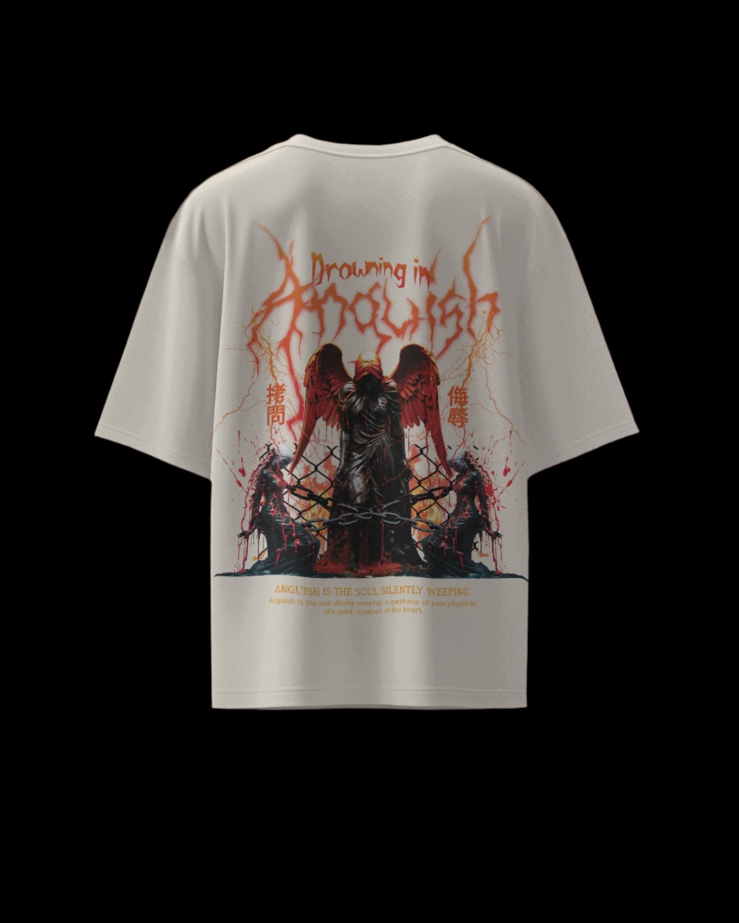 Drowning in Anguish - Regular or Oversized Fit T-Shirt - Jaykaystreetwear
