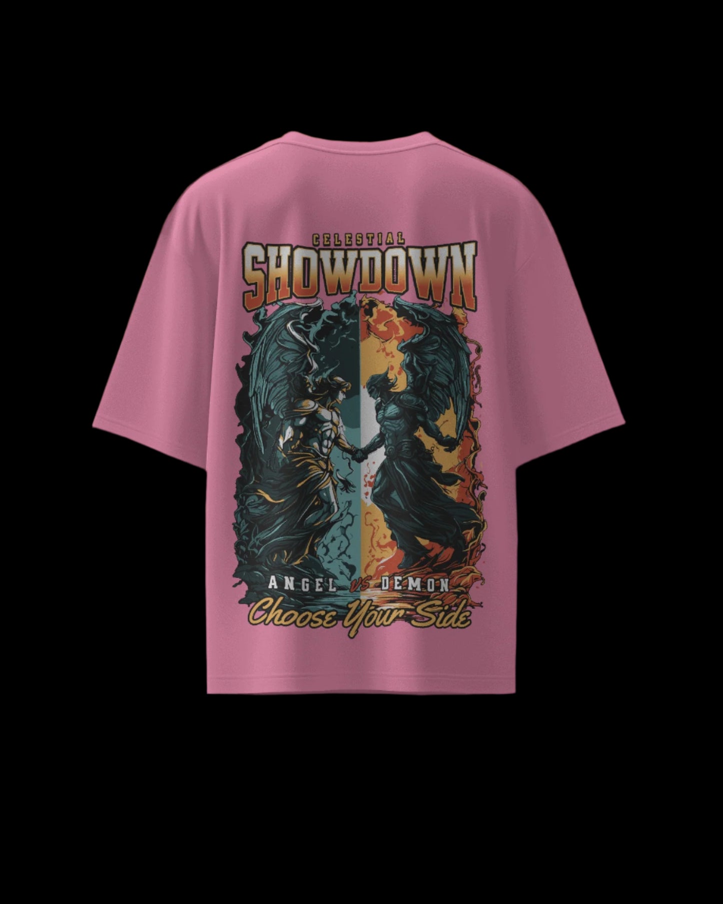 Celestial Showdown - Regular or Oversized Fit T-Shirt - Jaykaystreetwear