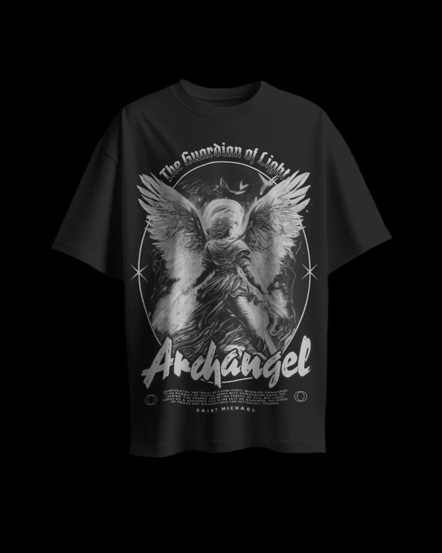 Archangel Michael - Regular or Oversized Fit T-Shirt - Jaykaystreetwear