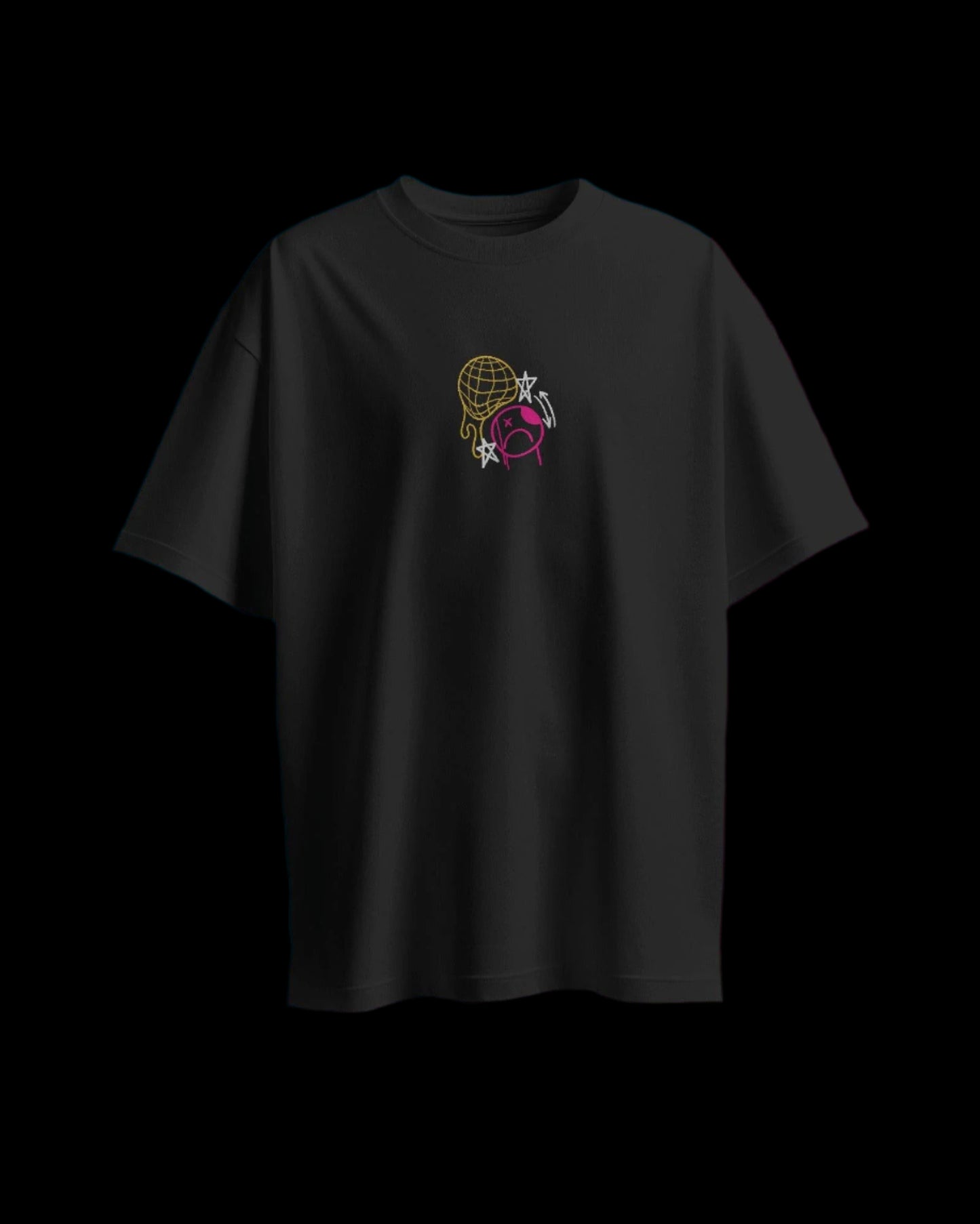 Realize your own Dream Graffiti - Oversized Black T-Shirt - Jaykaystreetwear