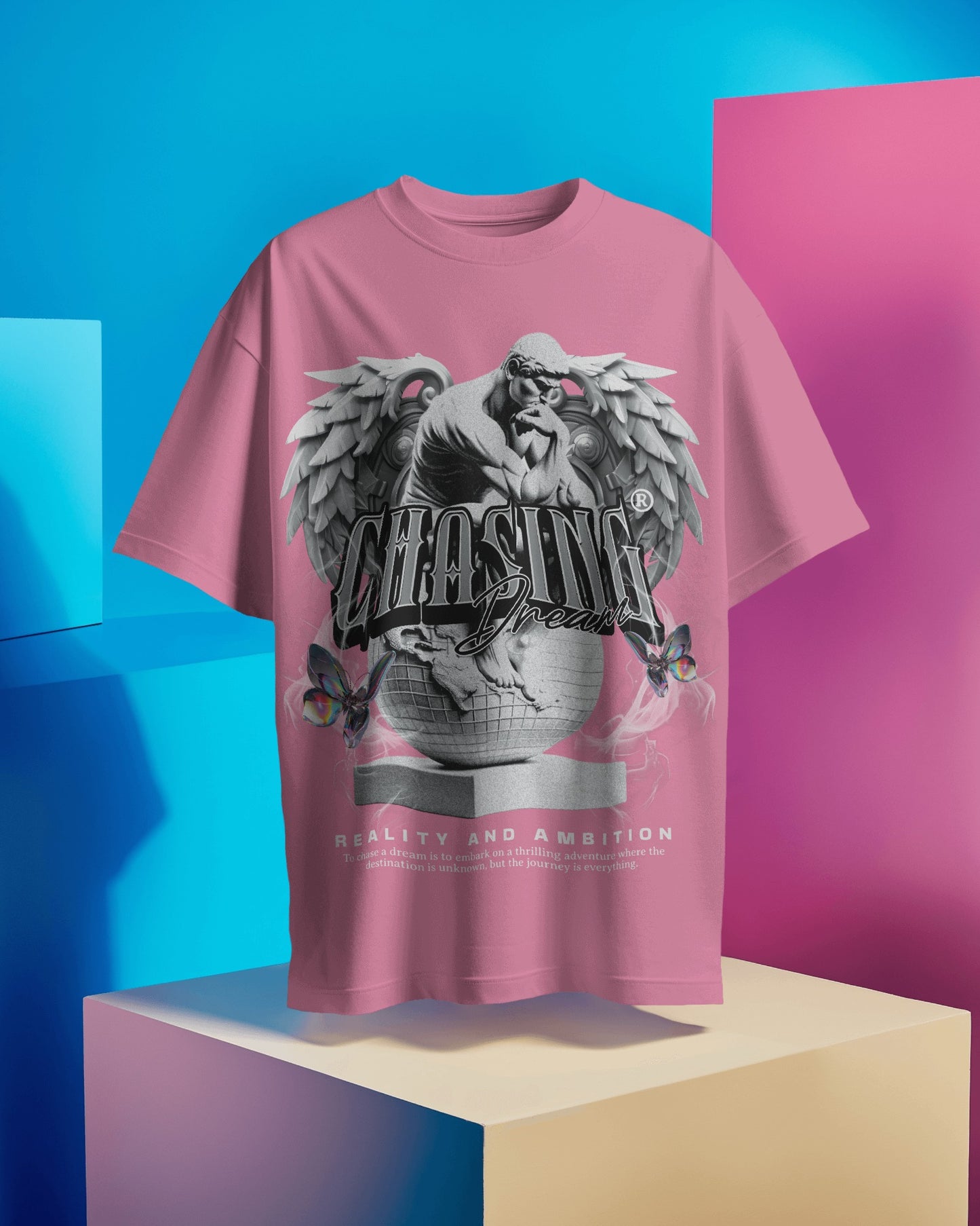 Chasing Dreams - Regular or Oversized Fit T-Shirt - Jaykaystreetwear