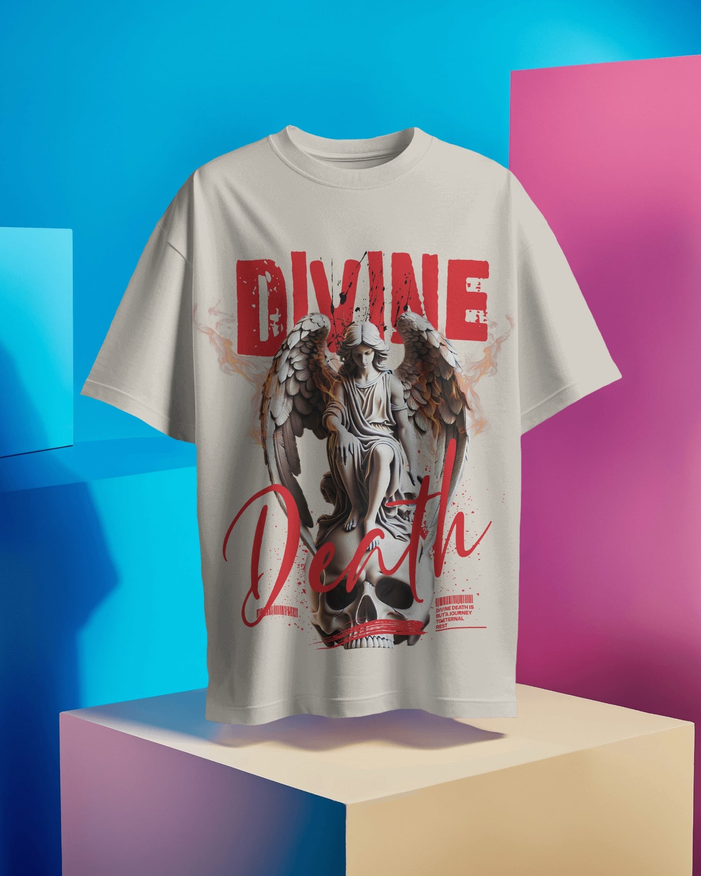 Devine Death - Regular or Oversized Fit T-Shirt - Jaykaystreetwear