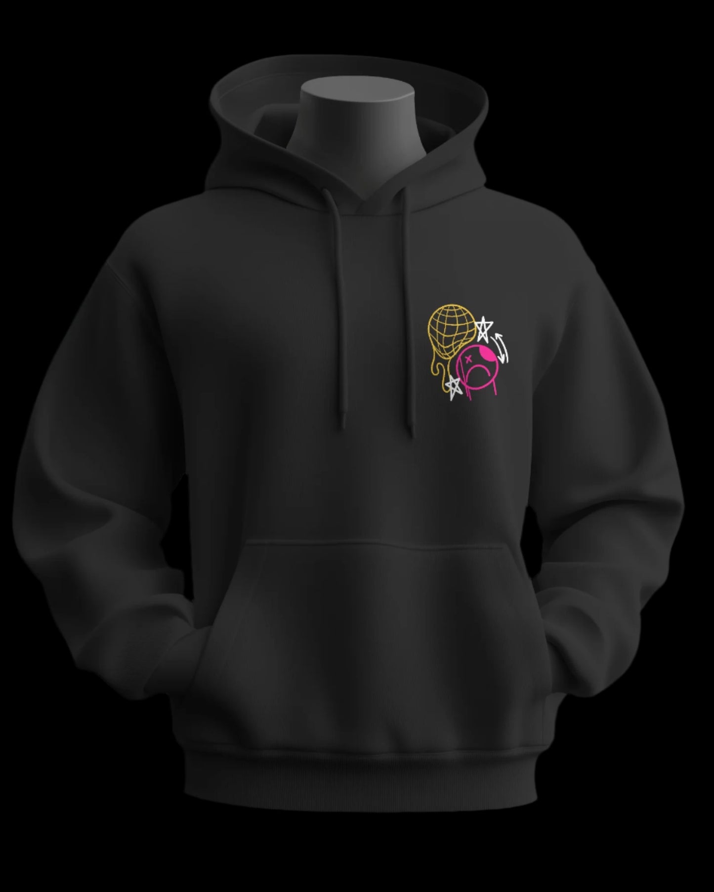 Realize Your Own Dream Graffiti - Unisex Relaxed Fit Black Hoodie - Jaykaystreetwear