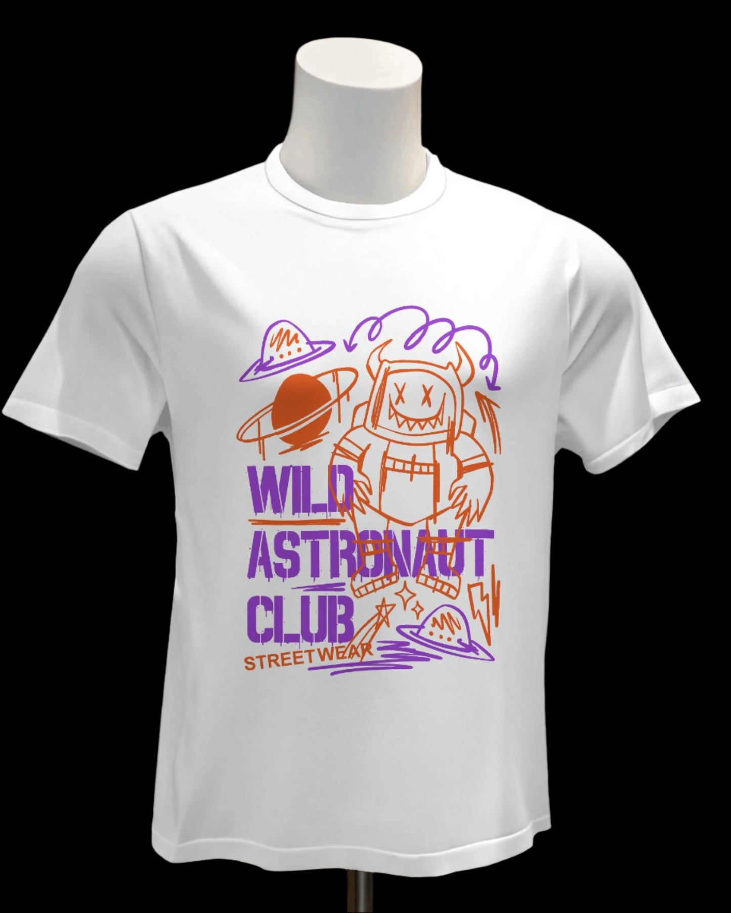 Wild Astronaut Club - Regular or Oversized Fit T-Shirt - Jaykaystreetwear
