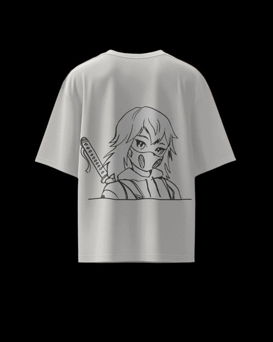 Samurai Girl - Regular or Oversized Fit T-Shirt - Jaykaystreetwear