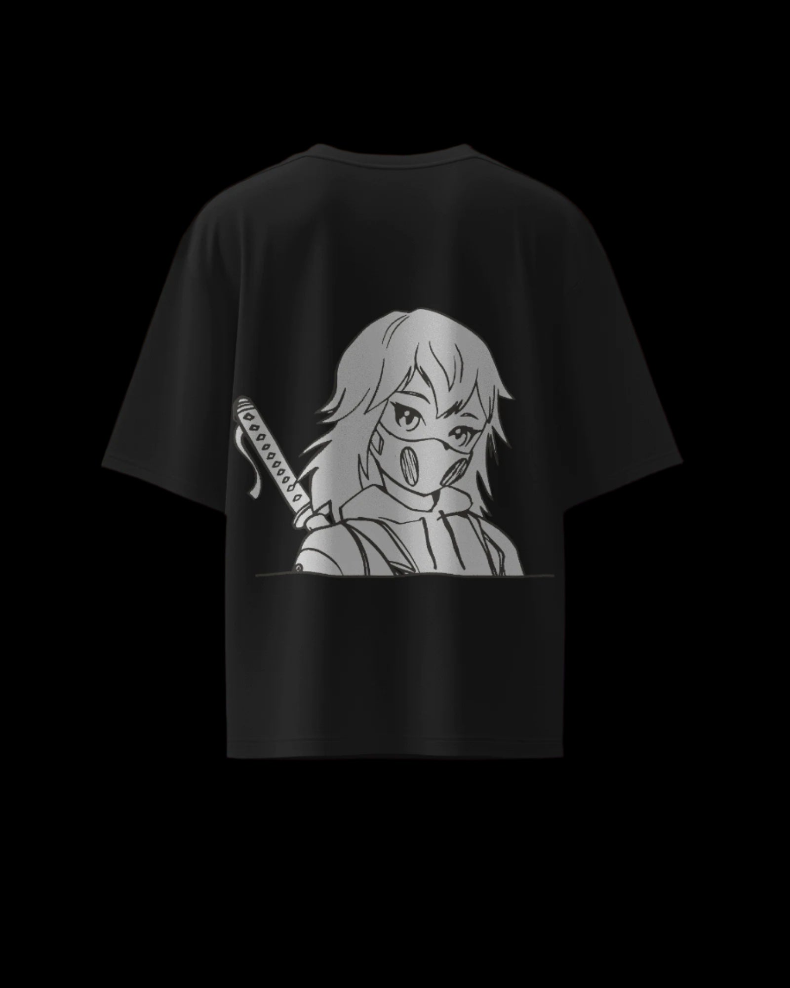 Samurai Girl - Regular or Oversized Fit T-Shirt - Jaykaystreetwear