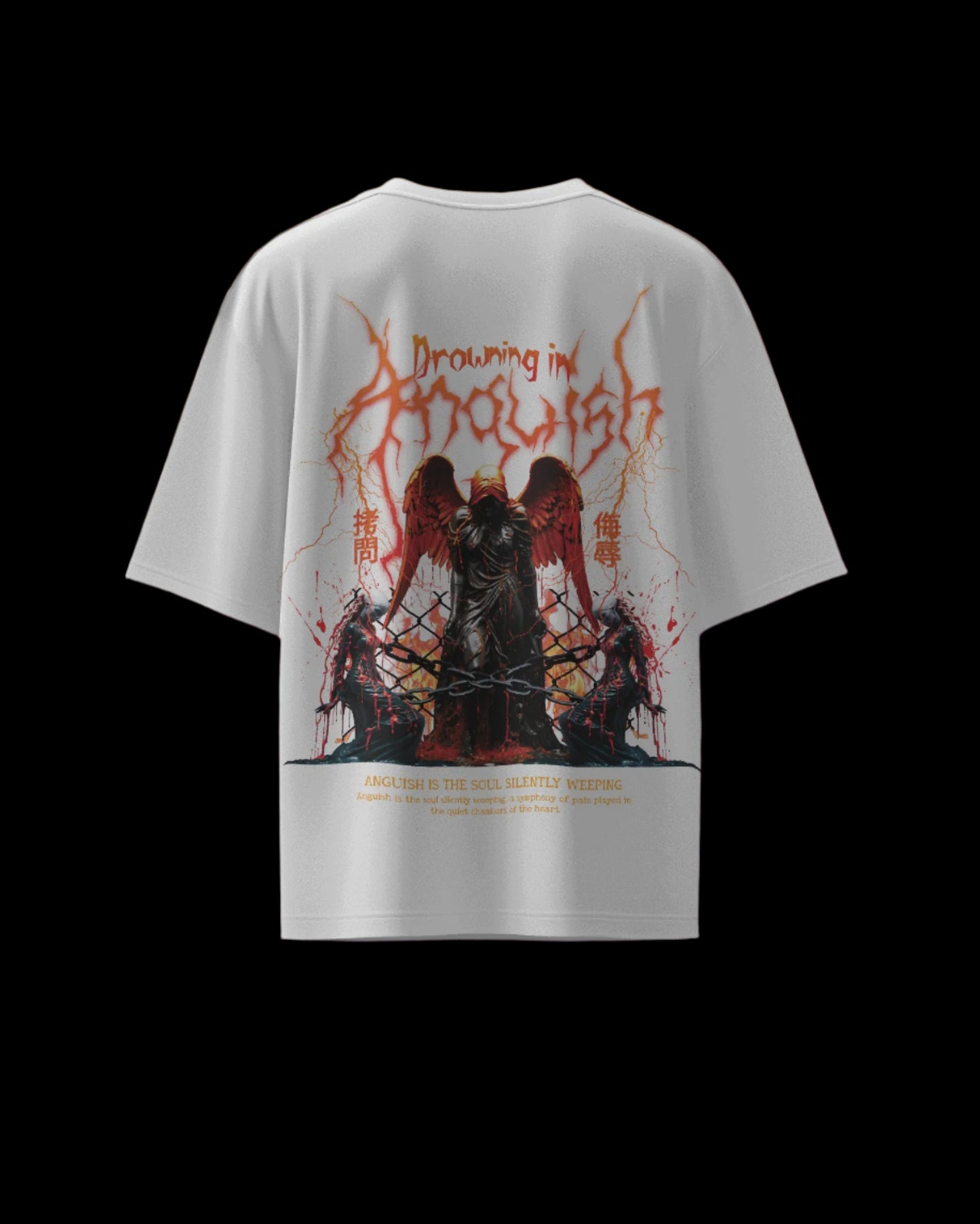 Drowning in Anguish - Regular or Oversized Fit T-Shirt - Jaykaystreetwear