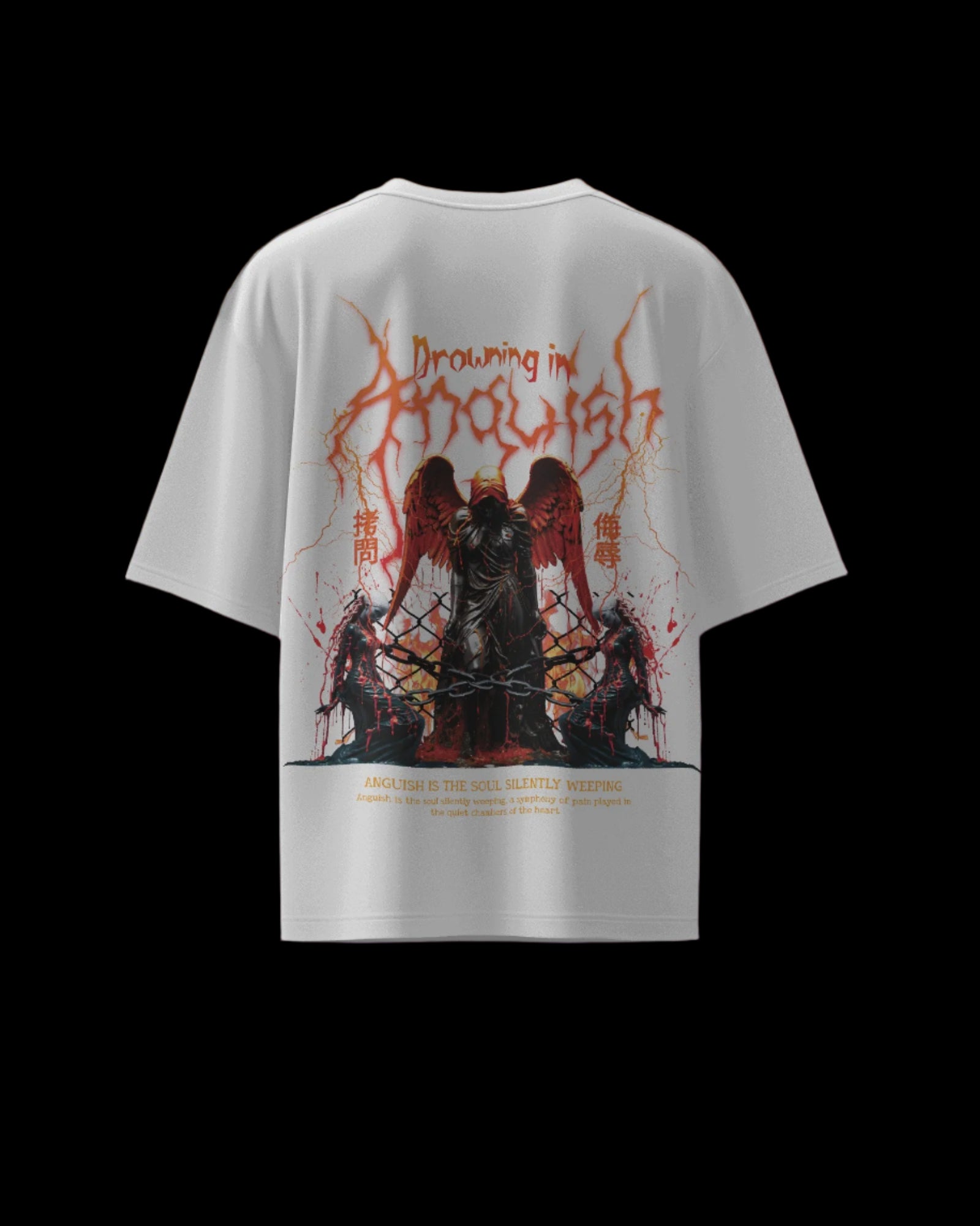Drowning in Anguish - Regular or Oversized Fit T-Shirt - Jaykaystreetwear