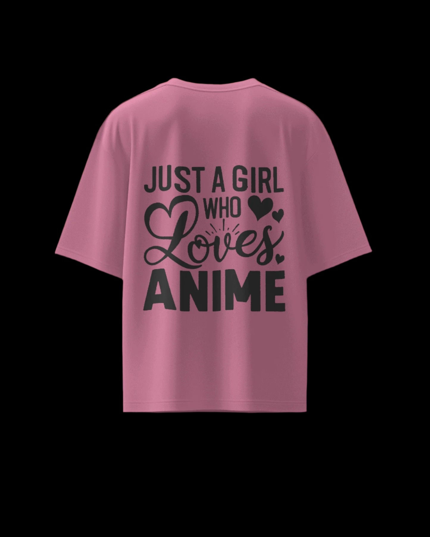 Just a Girl Who Loves Anime - Regular or Oversized Fit T-Shirt - Jaykaystreetwear