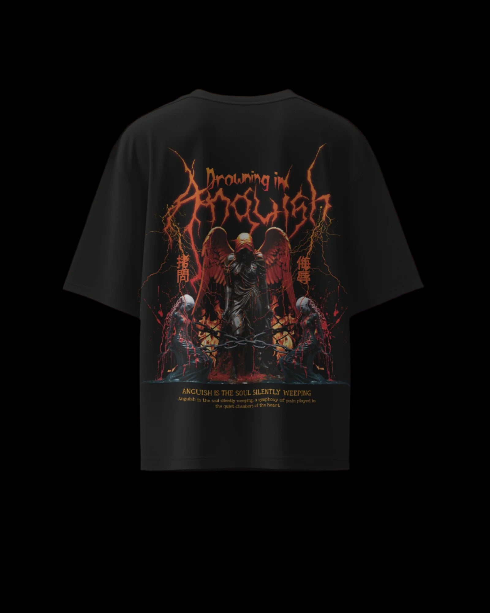 Drowning in Anguish - Regular or Oversized Fit T-Shirt - Jaykaystreetwear