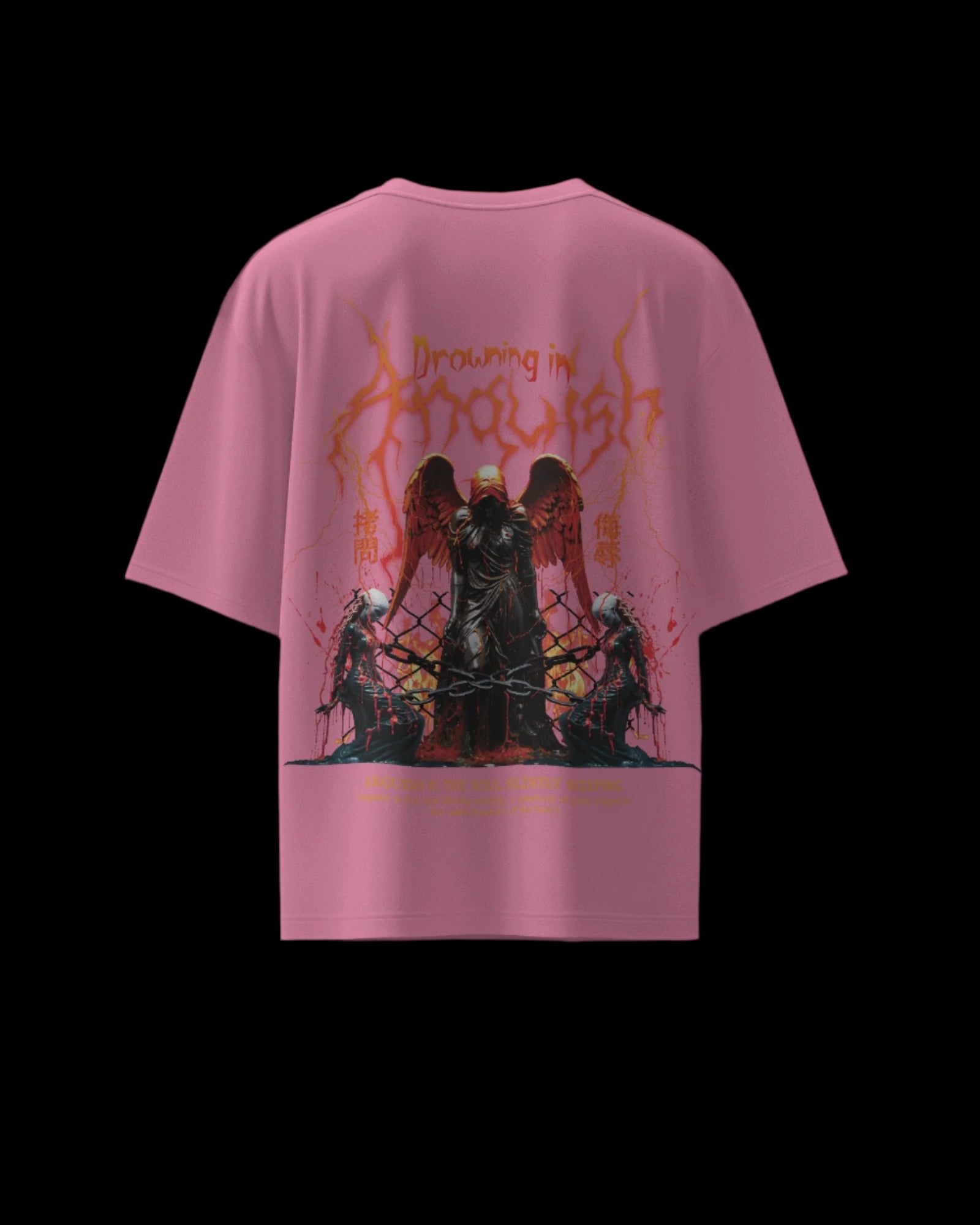 Drowning in Anguish - Regular or Oversized Fit T-Shirt - Jaykaystreetwear