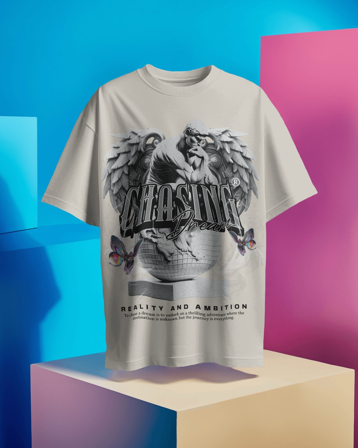 Chasing Dreams - Regular or Oversized Fit T-Shirt - Jaykaystreetwear